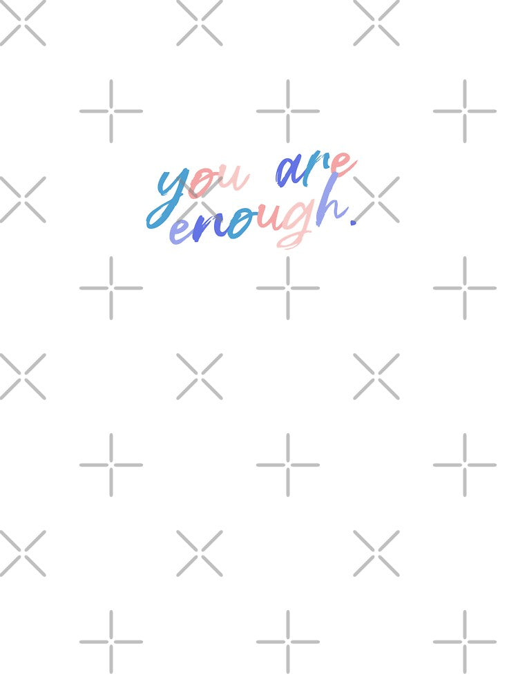 You Are Enough | Simple Colorful Quote by InnaPo ⭐⭐⭐⭐⭐