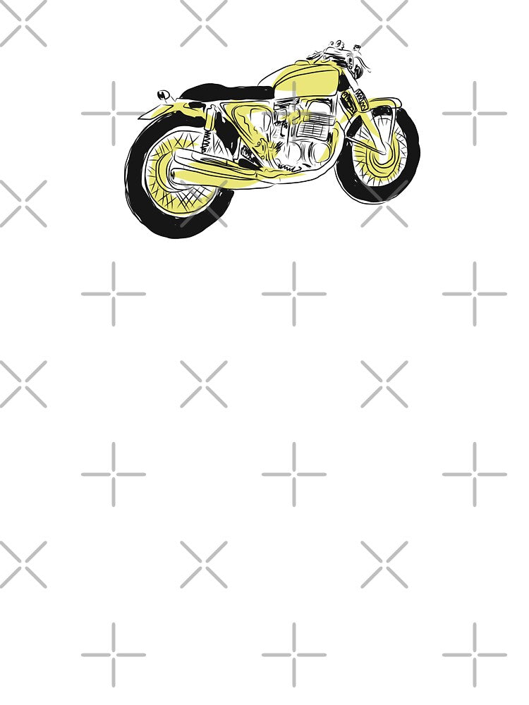 Motorbike yellow custom design minimalist by Tropical Blood
