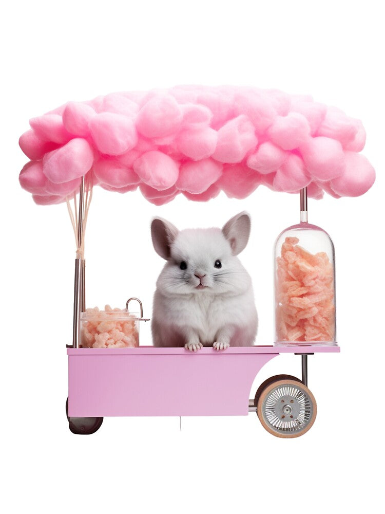 Chinchilla Cotton Candy Vendor by yourfavdraw