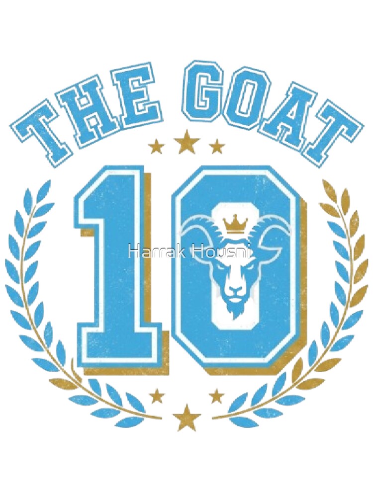 The Goat 10 - Vintage Argentina Soccer Retro Varsity by Harrak Housni
