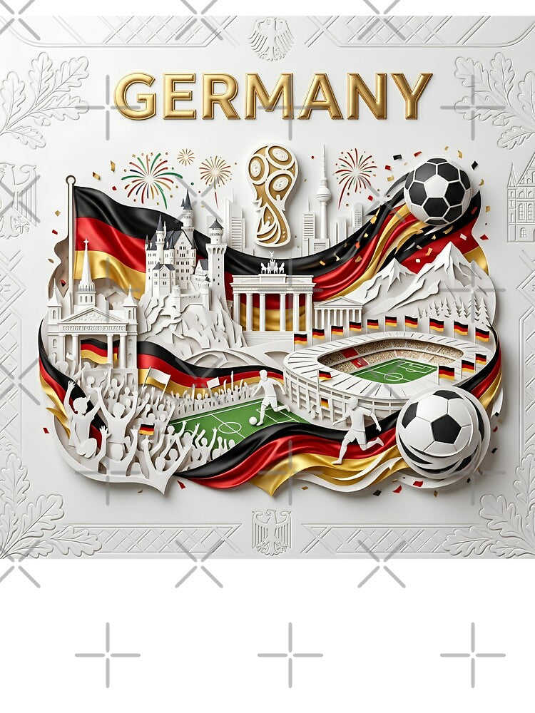Germany Soccer Pride 2026 - German Football Landmarks 3D by keythxctrs