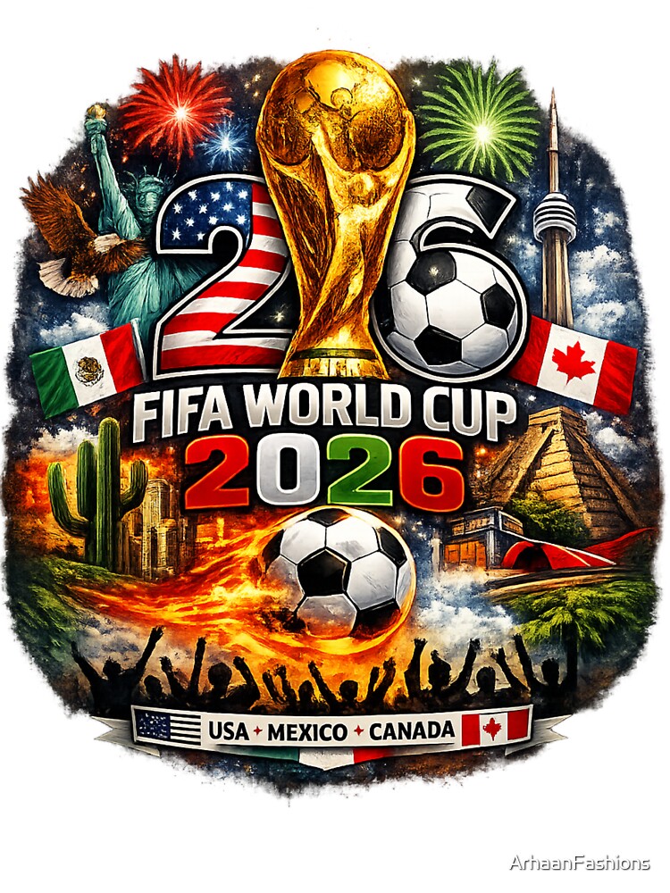 North America Football Fan Art 2026 | USA Mexico Canada by ArhaanFashions