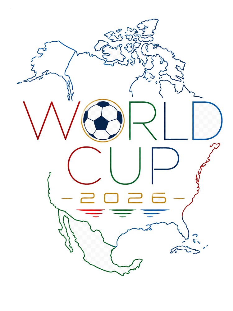 World Football 2026 North America Minimalist Soccer Design by GraphiteLab