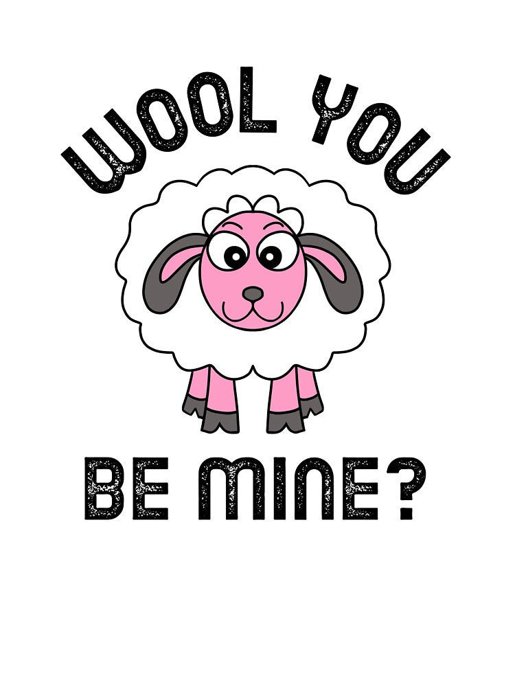 Valentines Day Funny Sheep by Sartoris Art