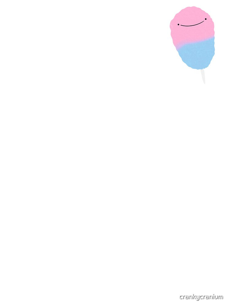 Cute Happy Pink and Blue Carnival Cotton Candy by crankycranium