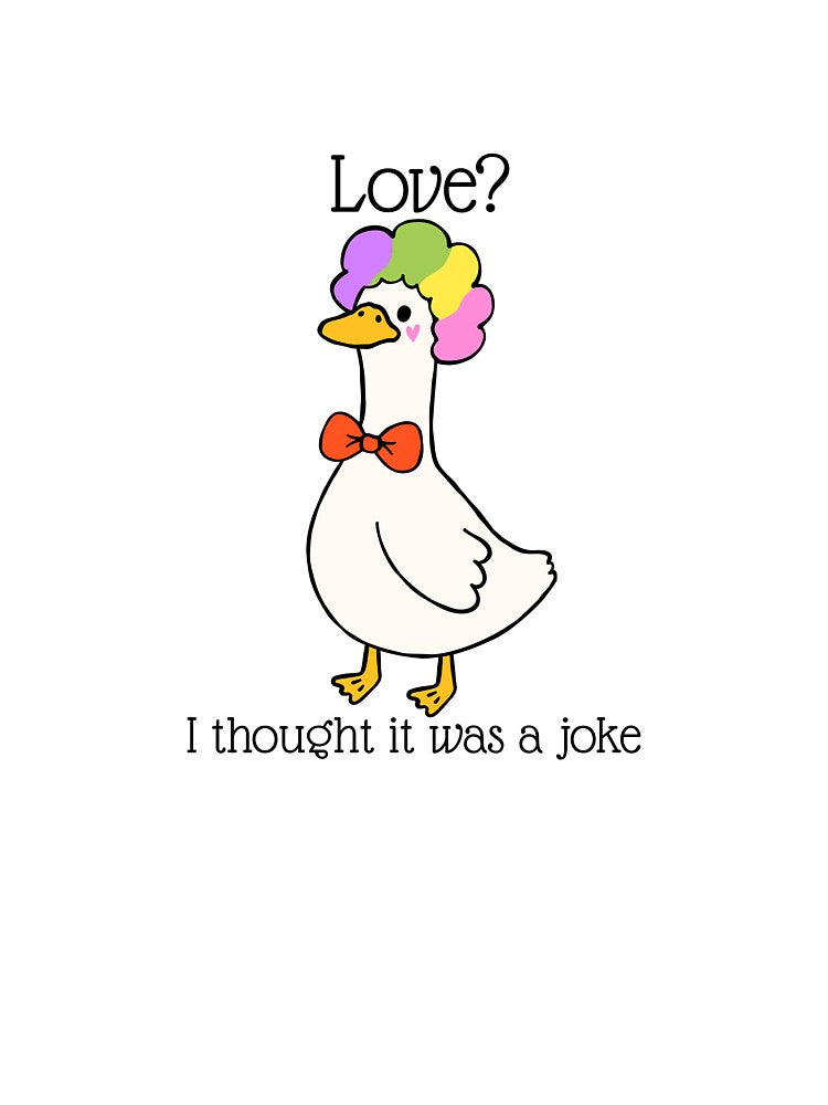 Love? I thought this was a joke by gladyvette15
