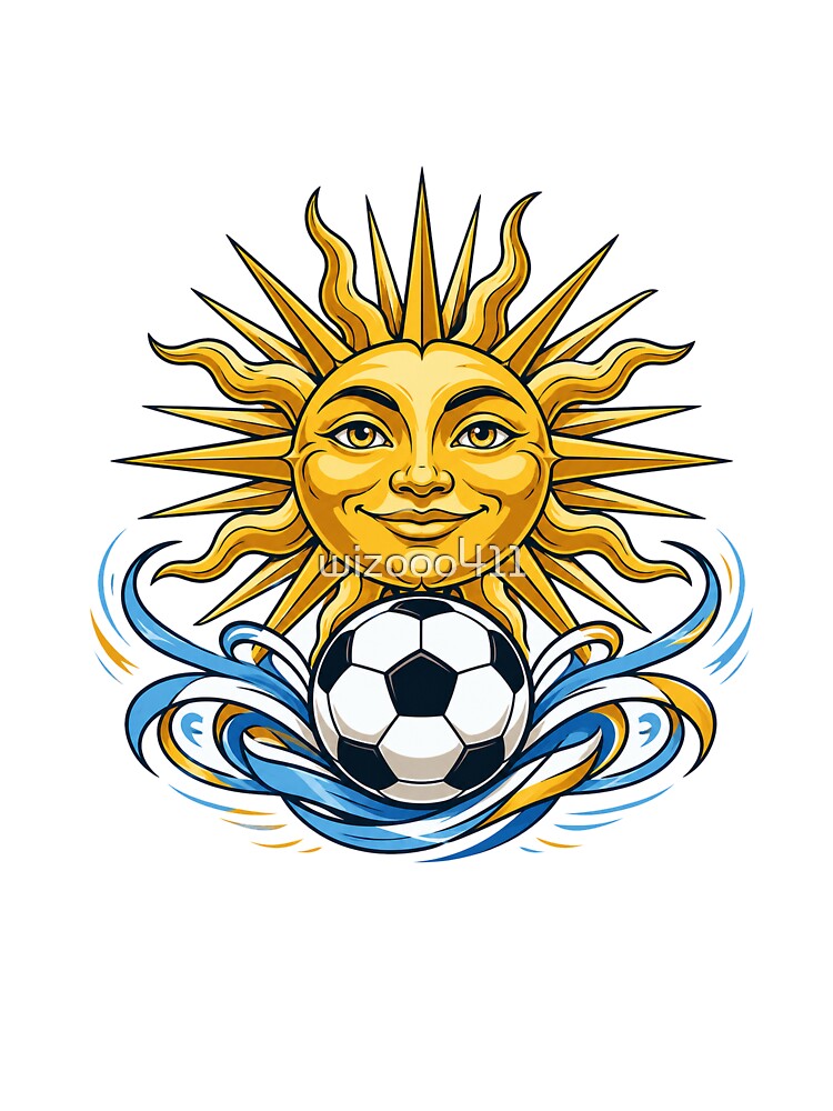 Argentina Sun Soccer T-Shirt | Premium Football Graphic by wizooo411