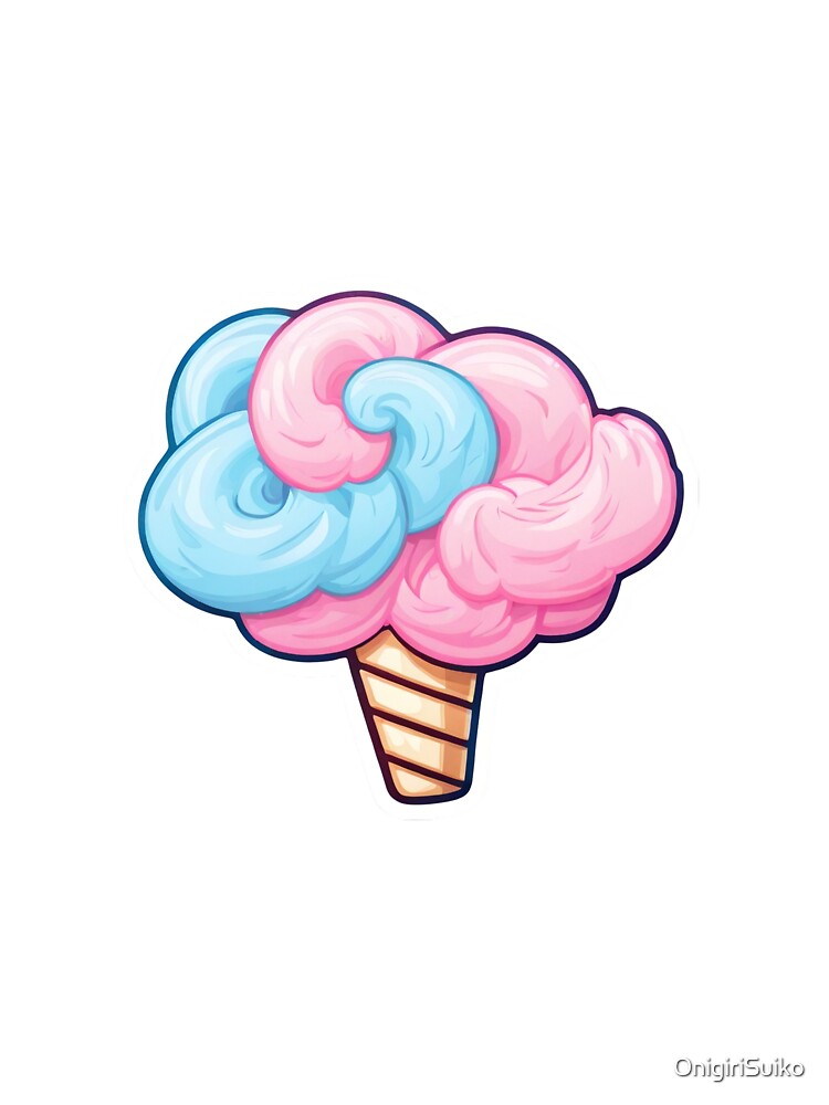 Cotton Candy Sticker by OnigiriSuiko