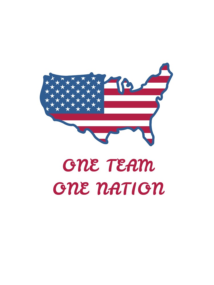 One Team One Nation | USA Soccer Fan Design by Atheraa