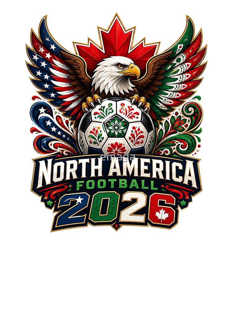 United by Football 2026 North America Soccer Design by emaga