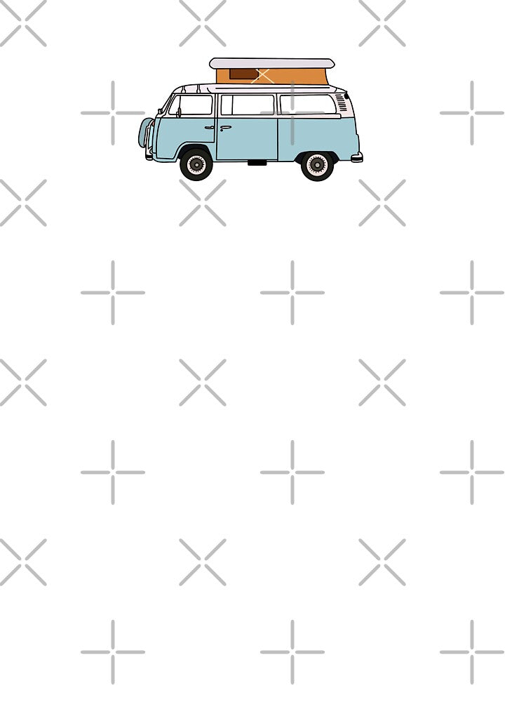 blue retro van by chloemadesigns