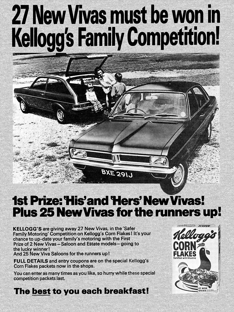 VAUXHALL VIVA - WIN A CAR WITH CORNFLAKES - ADVERT by ThrowbackAds