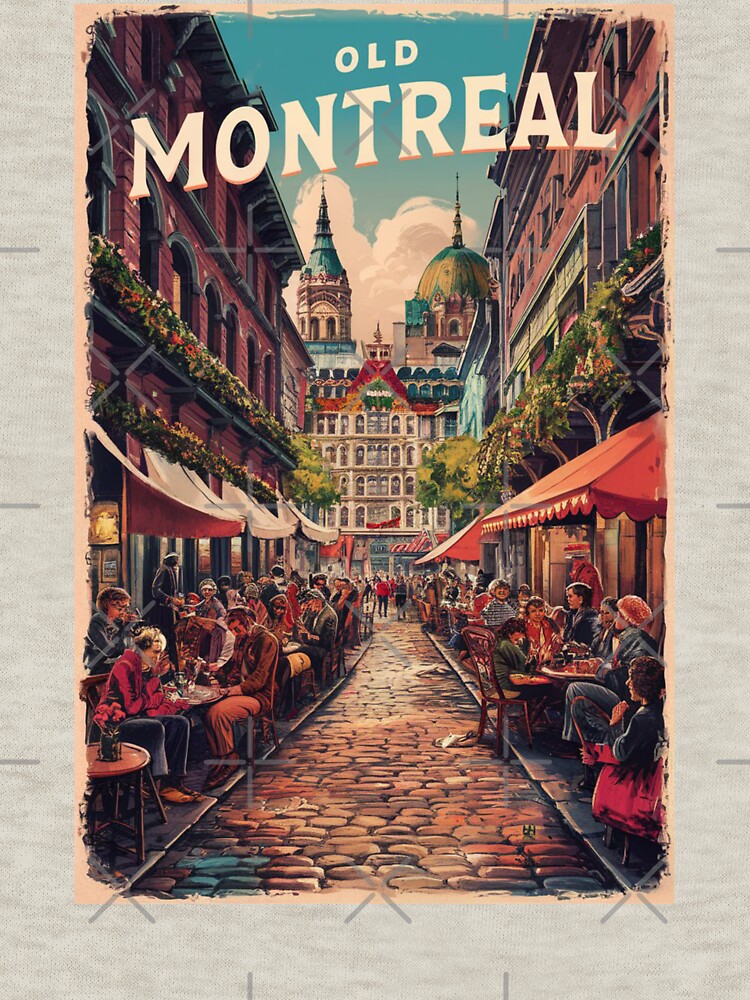 Montreal Vintage Travel Poster by TravelerRat
