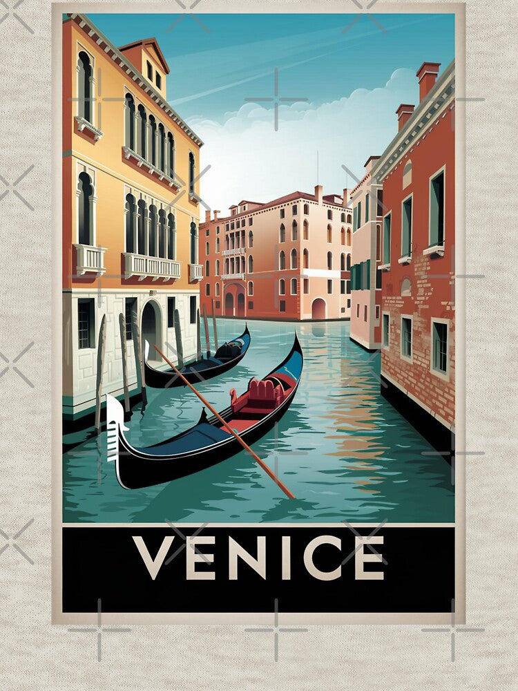 Venice Vintage Travel Poster by TravelerRat