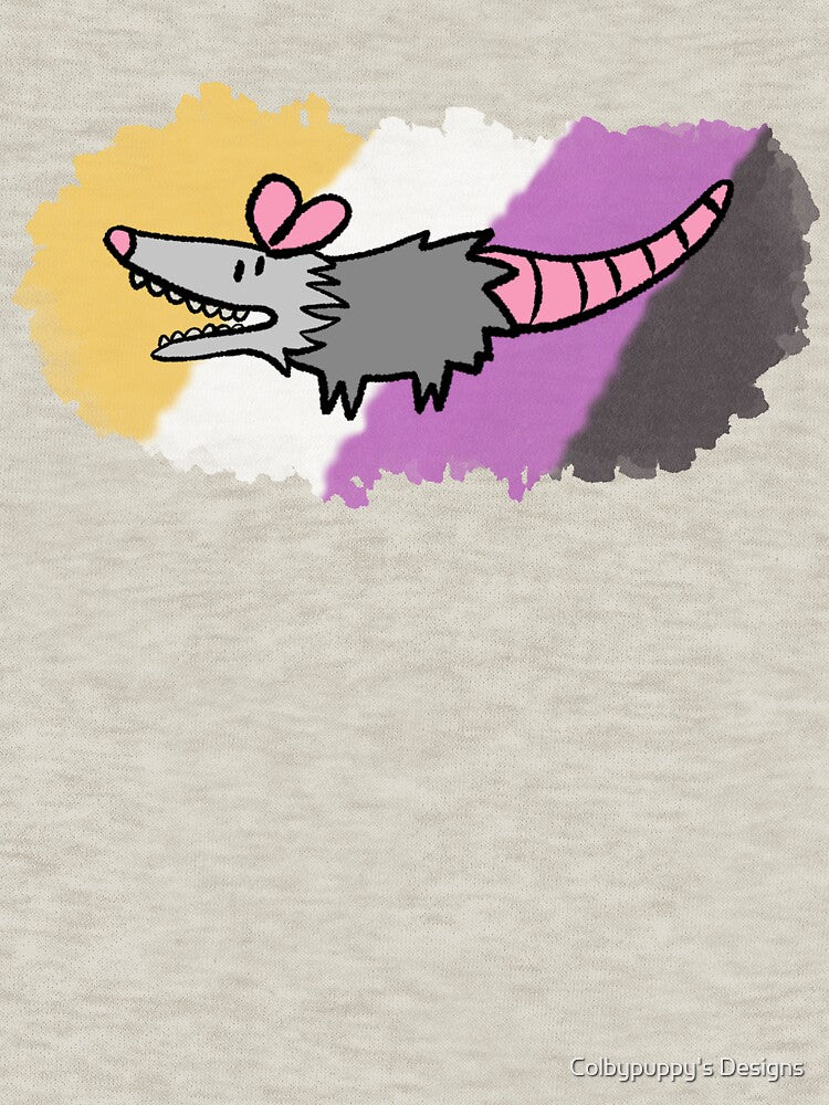Nonbinary Pride Possum by Colbypuppy's Designs