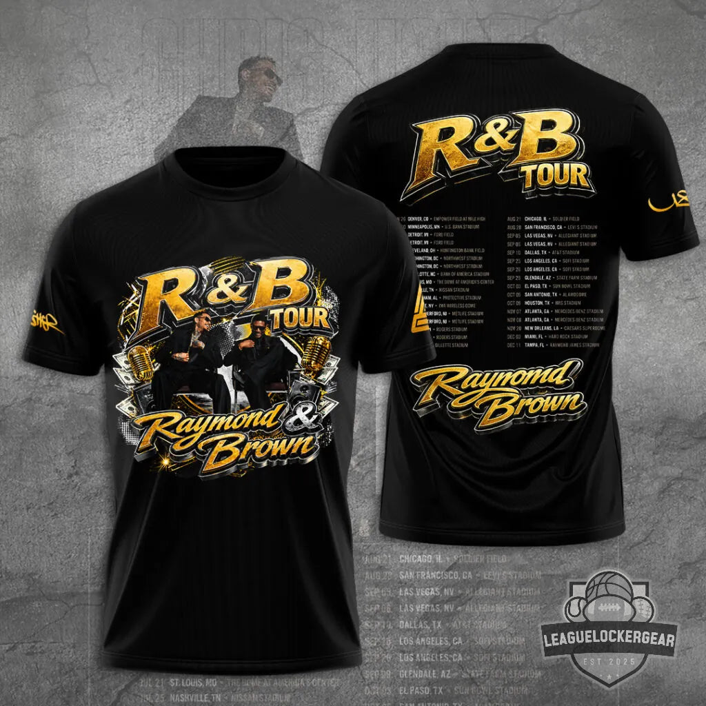 Raymond & Brown R&B Tour 3D T-Shirt