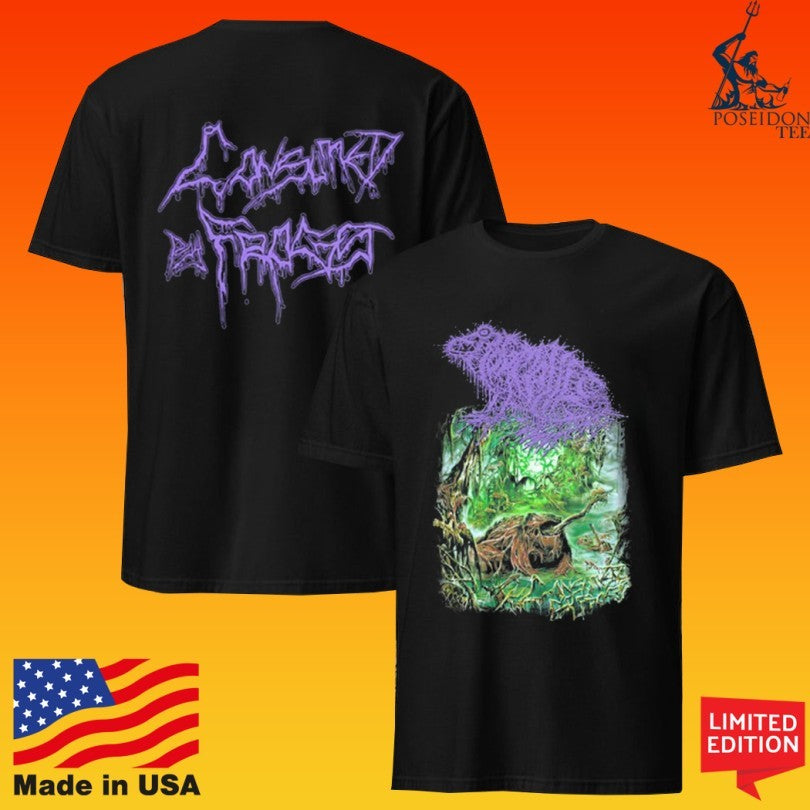 Reality Fade Frog Mallet Consumed By Frogs T-shirt