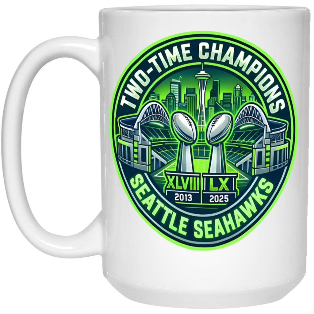 Seahawks Two-Time Champions Mug