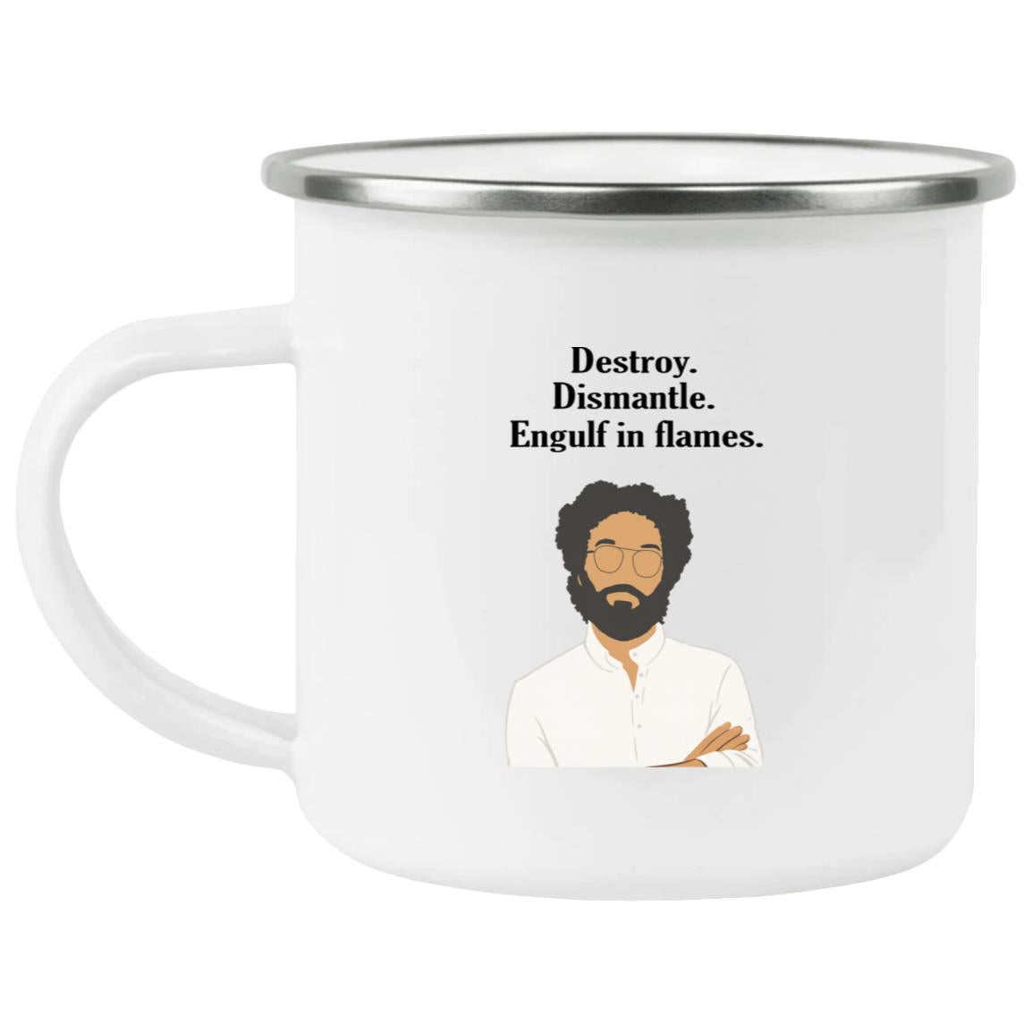 Jason Destroy Dismantle Engulf In Flames Mug