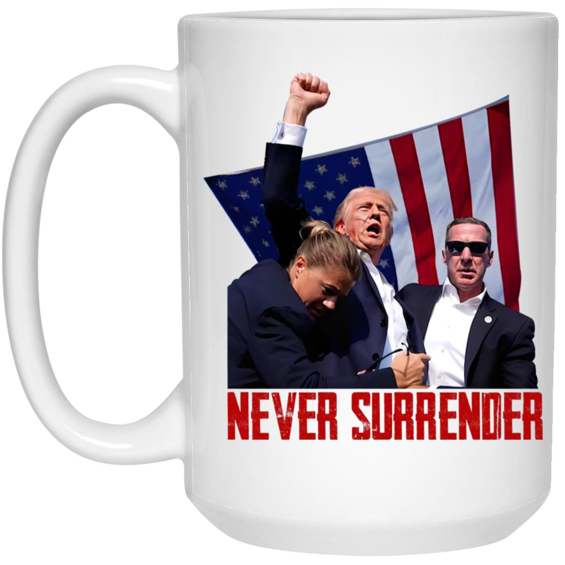 Trump Rally Never Surrender Mug