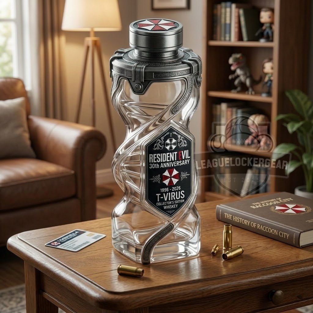 Resident Evil 30th Anniversary Whiskey Bottle