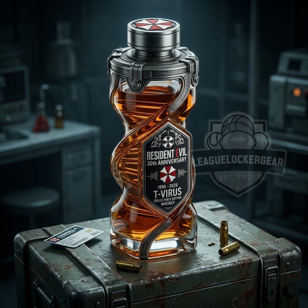 Resident Evil 30th Anniversary Whiskey Bottle