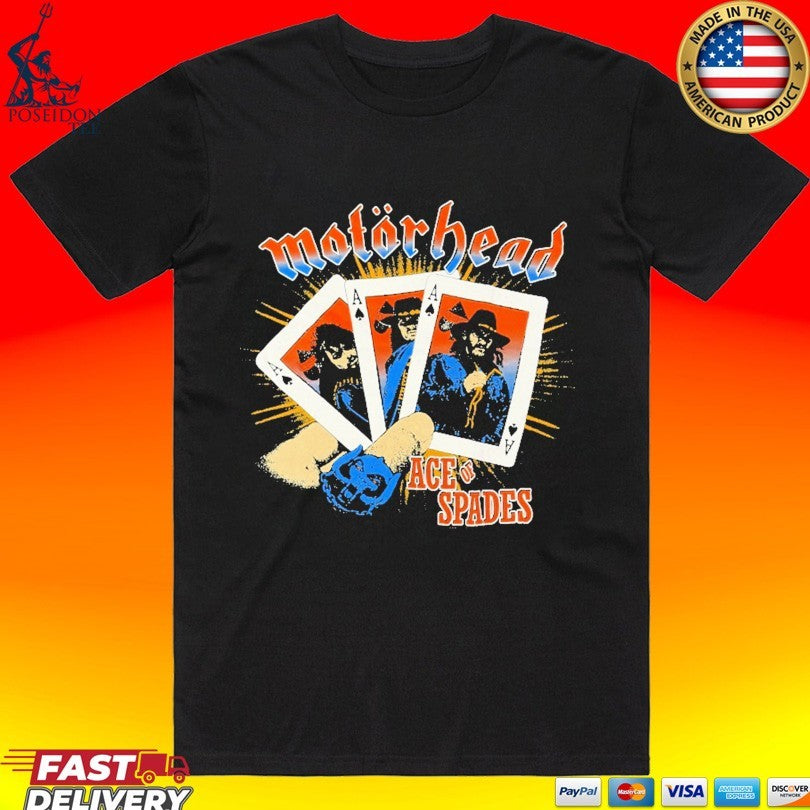 Richard Clapton Motor Head Three Of A Kind Ace Of Spades T-shirt