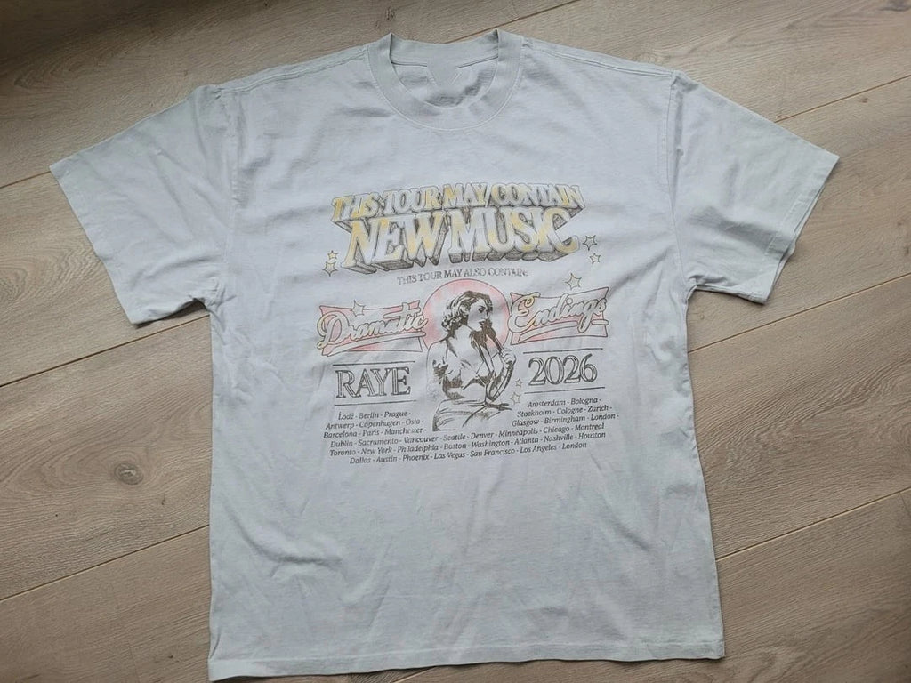 RAYE Tour Merch 2026 T-shirt reprint