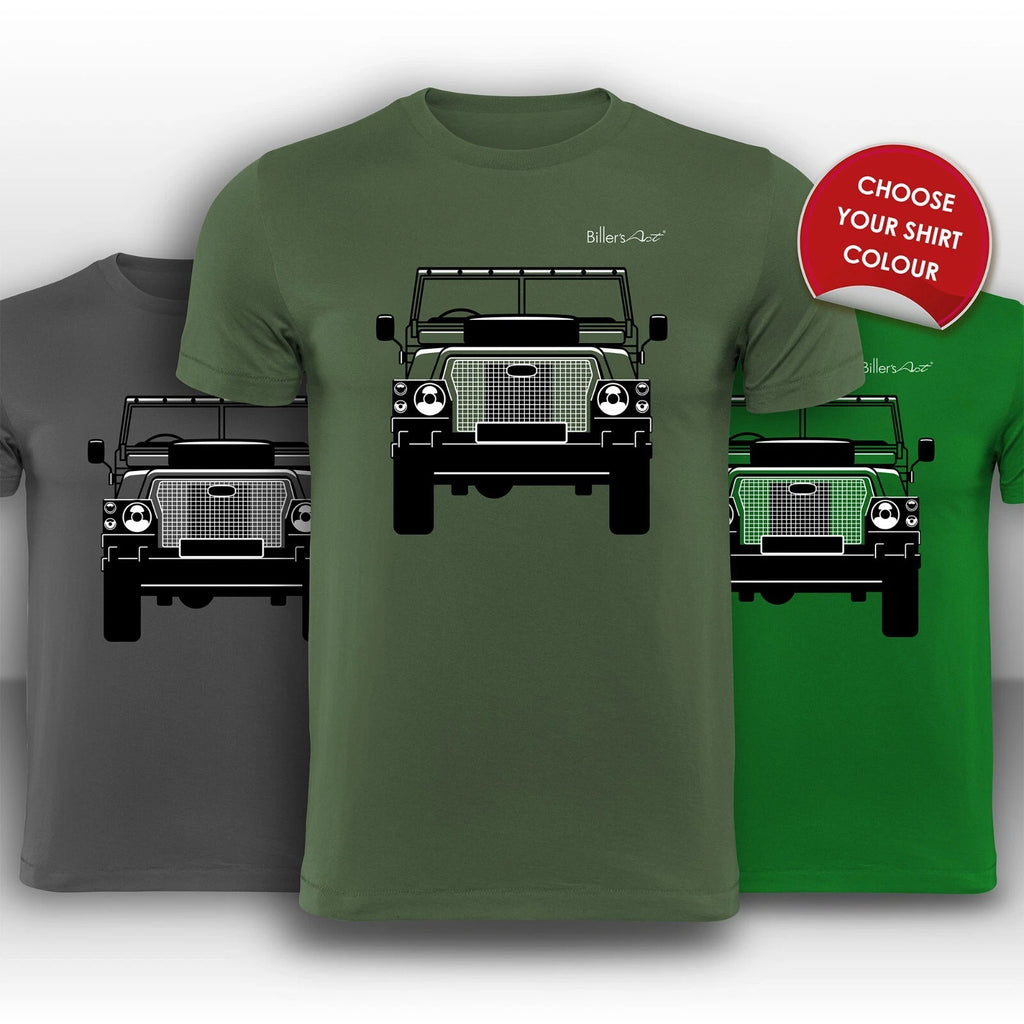 Land Rover Lightweight Front View Super Cool hand printed T-Shirt