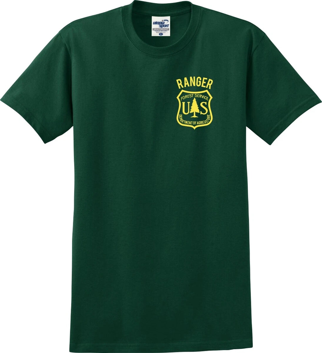 US Forest Service Ranger Left Chest Crest Unisex T-Shirt (S-5X)