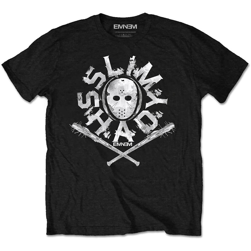 Eminem T-Shirt Slim Shady Mask Official New Black