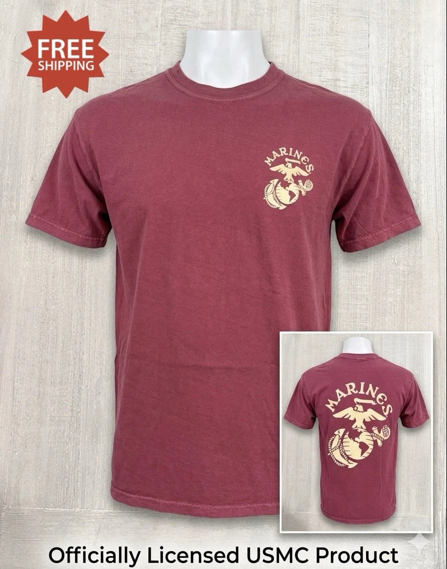 UNITED STATES MARINE CORPS - USMC  “Coastal Colors” Double Sided T-Shirt - Sz S