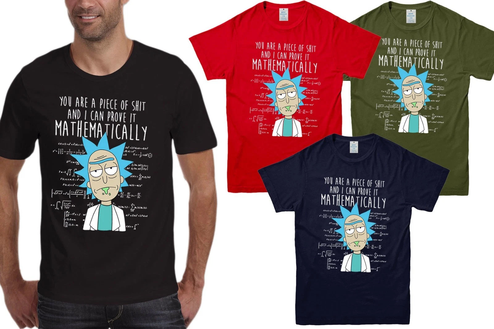 Rick & Morty Mens  womens Kids T-Shirt Funny Memes Novelty Unisex Gift Tshirt