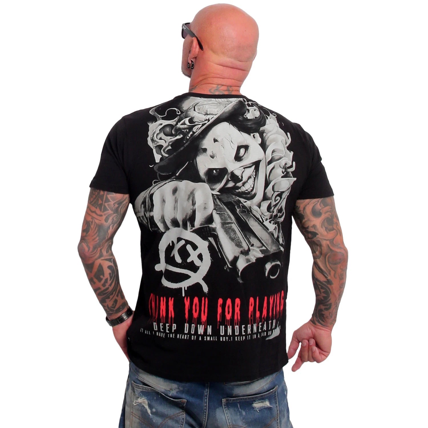 New Yakuza Men's Deep Down V02 Regular T-Shirt - Black