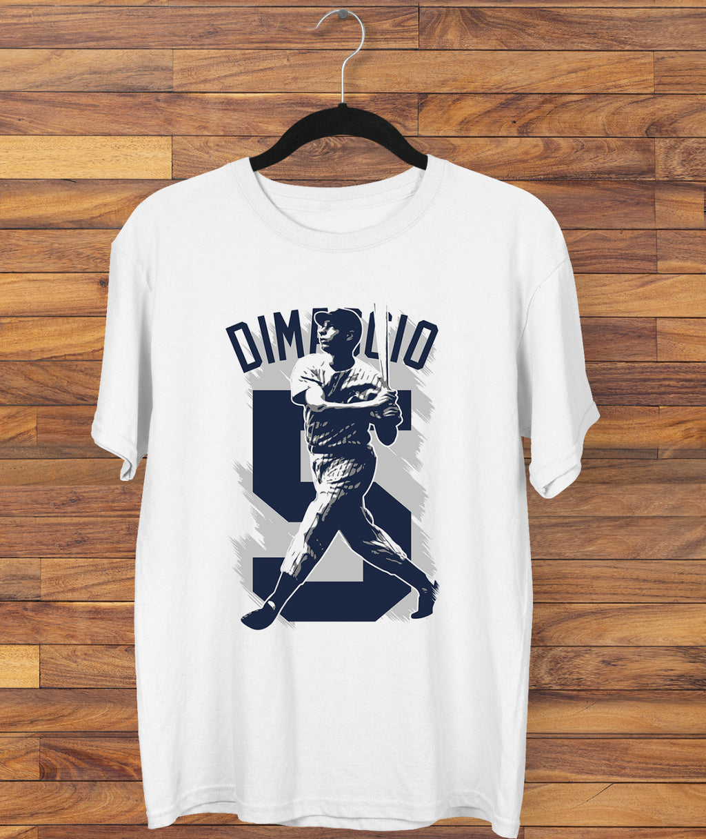 Joe DiMaggio Men T-shirt White Short Sleeve All Sizes