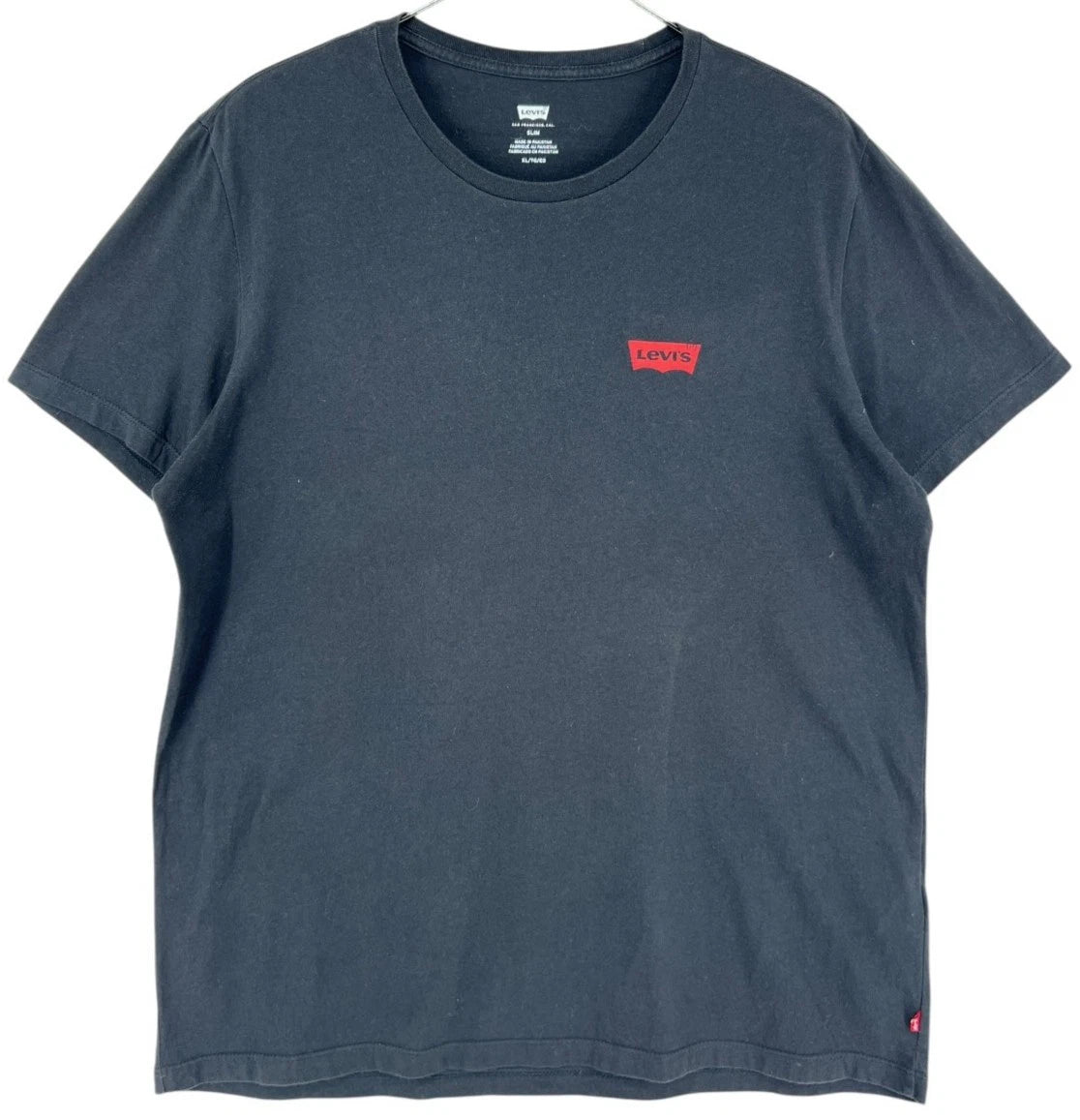 LEVI'S STRAUS & CO Men's Slim Fit Round Neck Short Sleeve Black T-Shirt Size XL