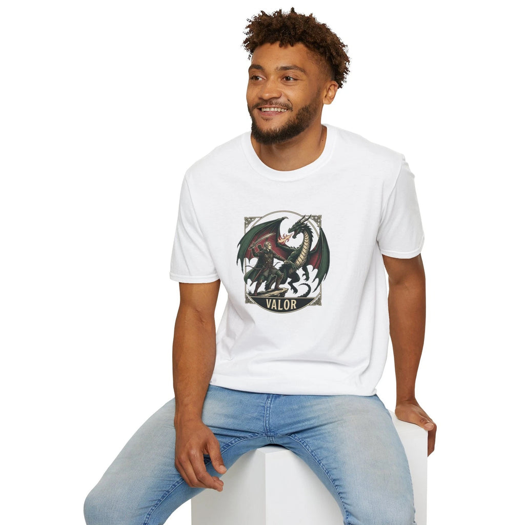 Valor Dragon T-Shirt | Fantasy Dragon Illustration