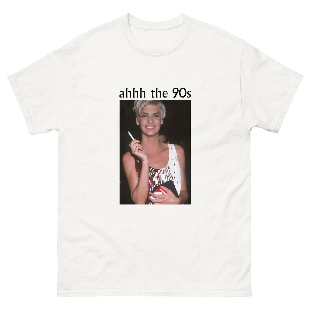 Ah Ahhh The 90s 1990s Manhattan NYC NY New York white cotton tee shirt t-shirt