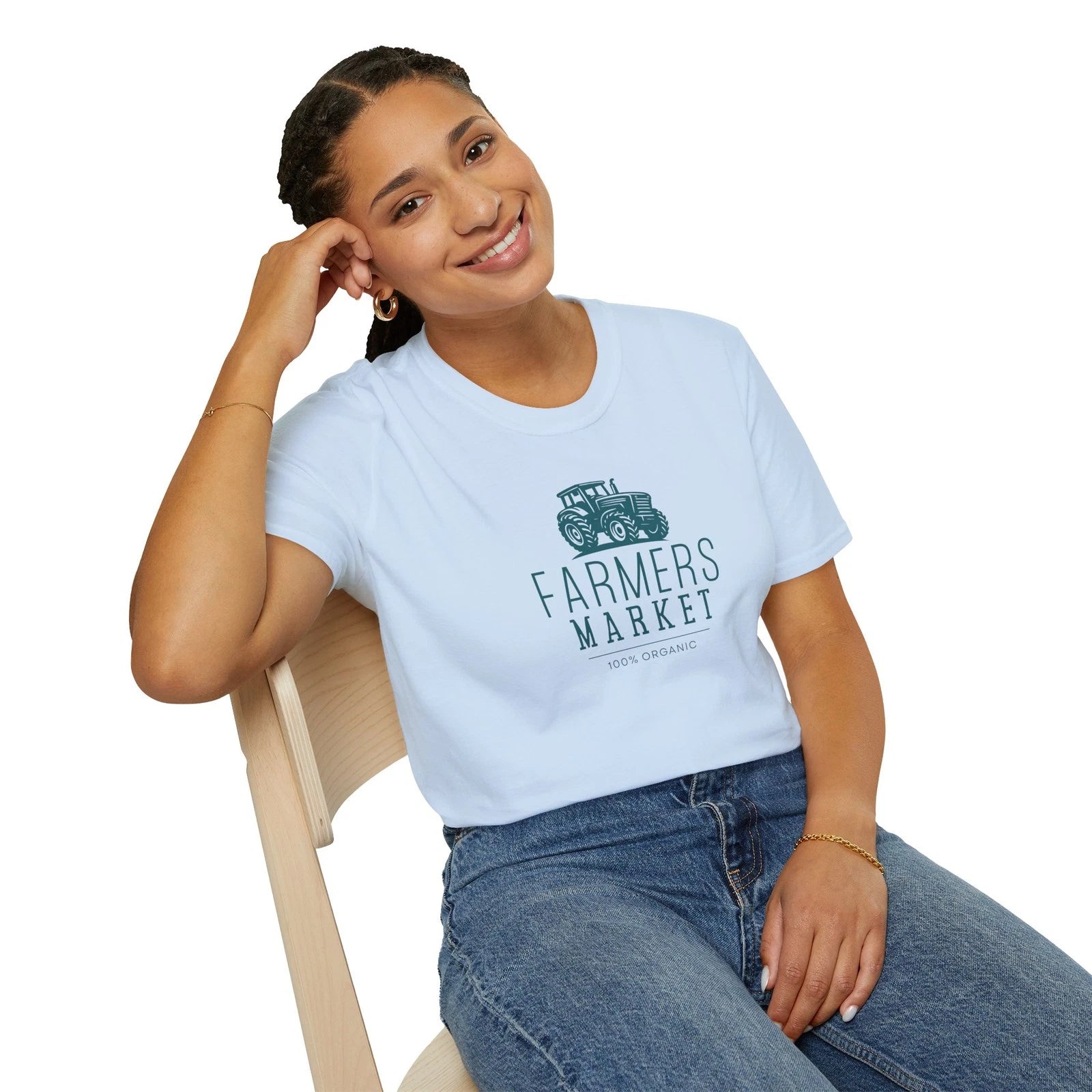Farmers Market Vintage Tractor T-Shirt | Rustic Farm Life Tee