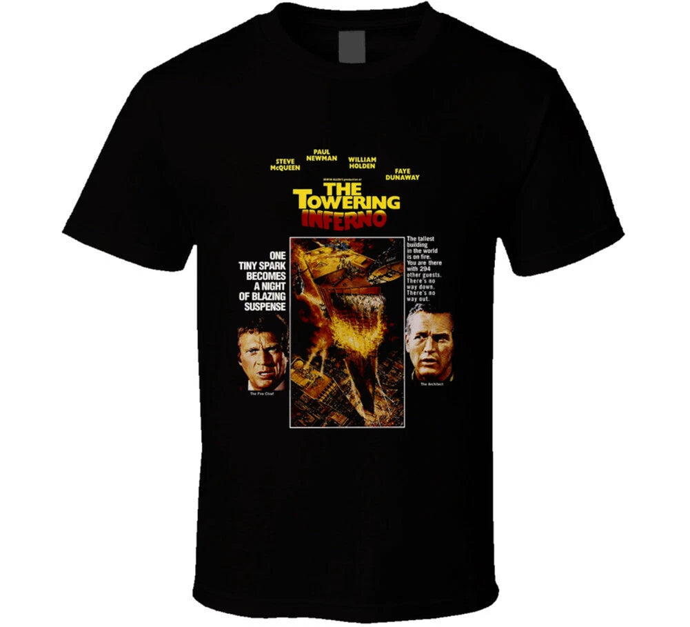 Holden McQueen Newman The Towering Inferno Movie T Shirt