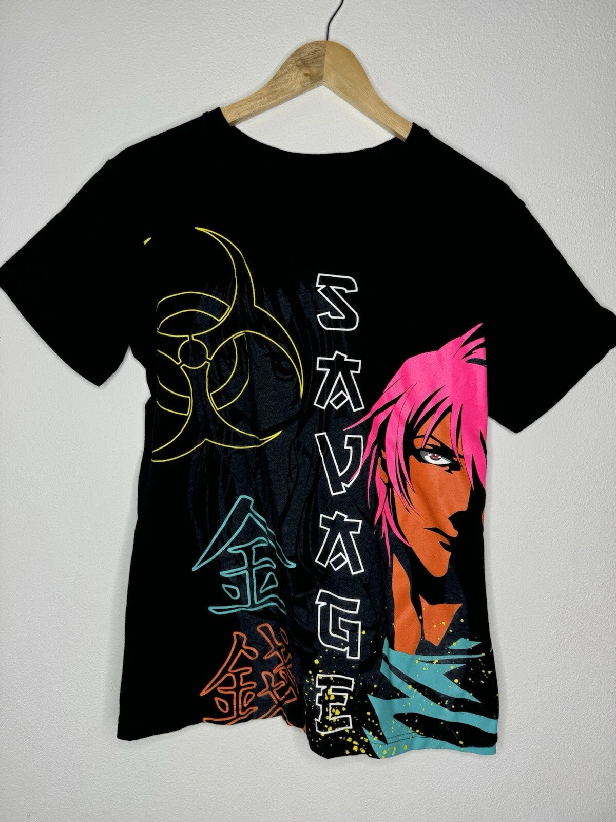 Modern Culture Asian Japanese Style Anime Shirt Black Mens Unisex Size Medium