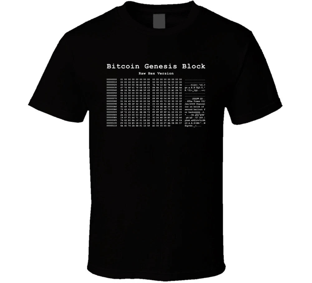 Bitcoin Genesis Block T Shirt