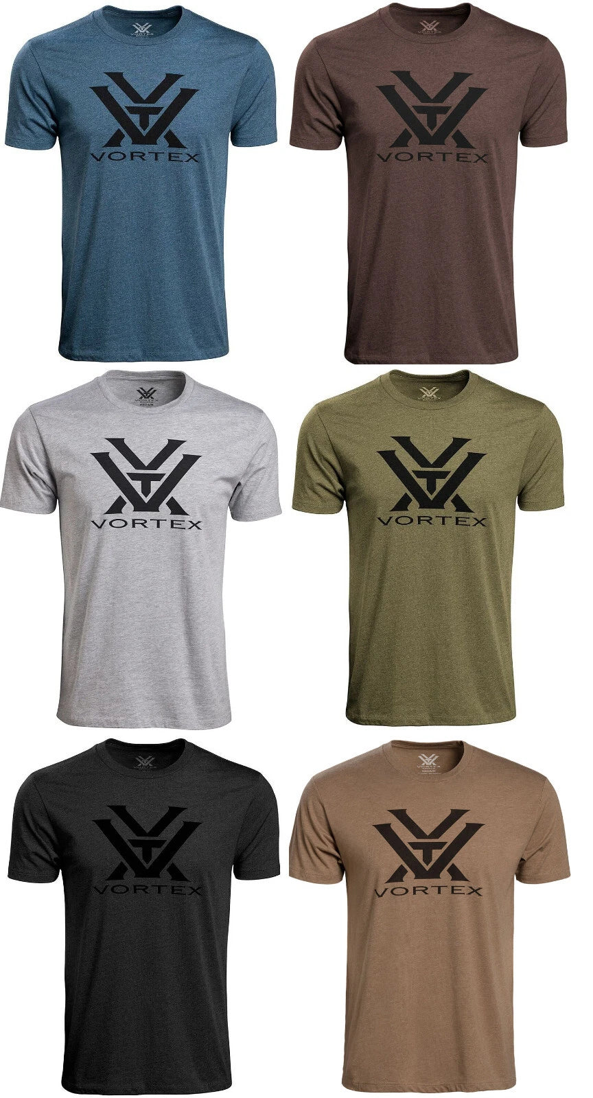 Vortex Optics Core Logo Short Sleeve T-Shirt Mens M/L/XL/2X/3X Heather