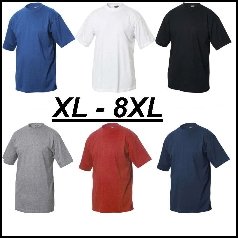 NO MAXFORT PLUS SIZE SHORT SLEEVE KNIT T-SHIRT XL - 8XL MENS OVER SIZE CLI