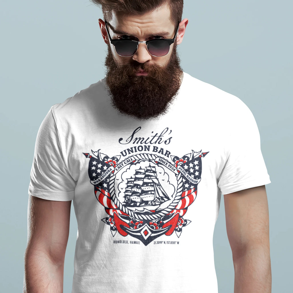 Smith's Union Bar T-shirt, Honolulu's Oldest Bar Shirt, Pearl Harbor Bar Shirt