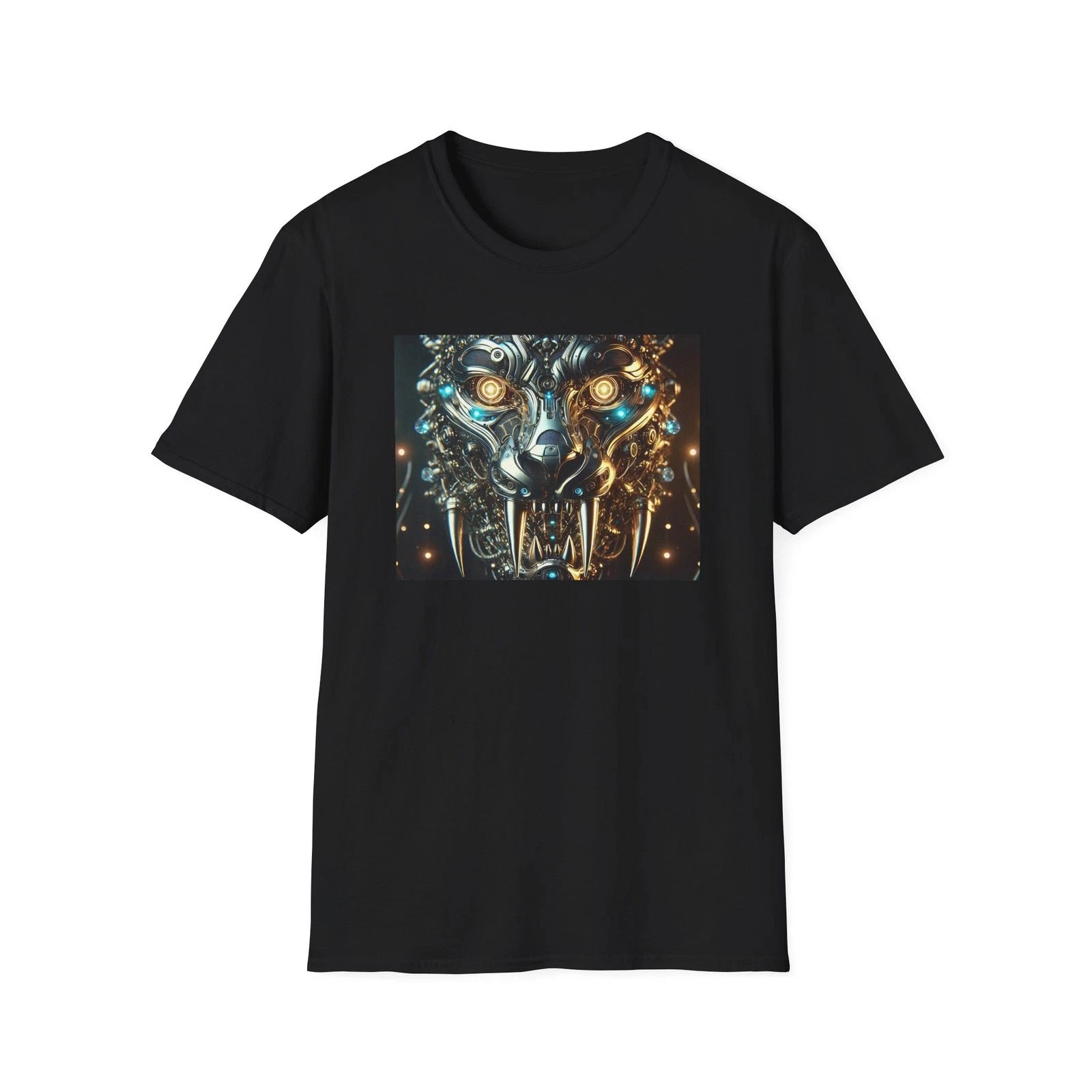 Cyber Wolf T-Shirt | Futuristic Steampunk Wolf Graphic Tee Sci-Fi Streetwear