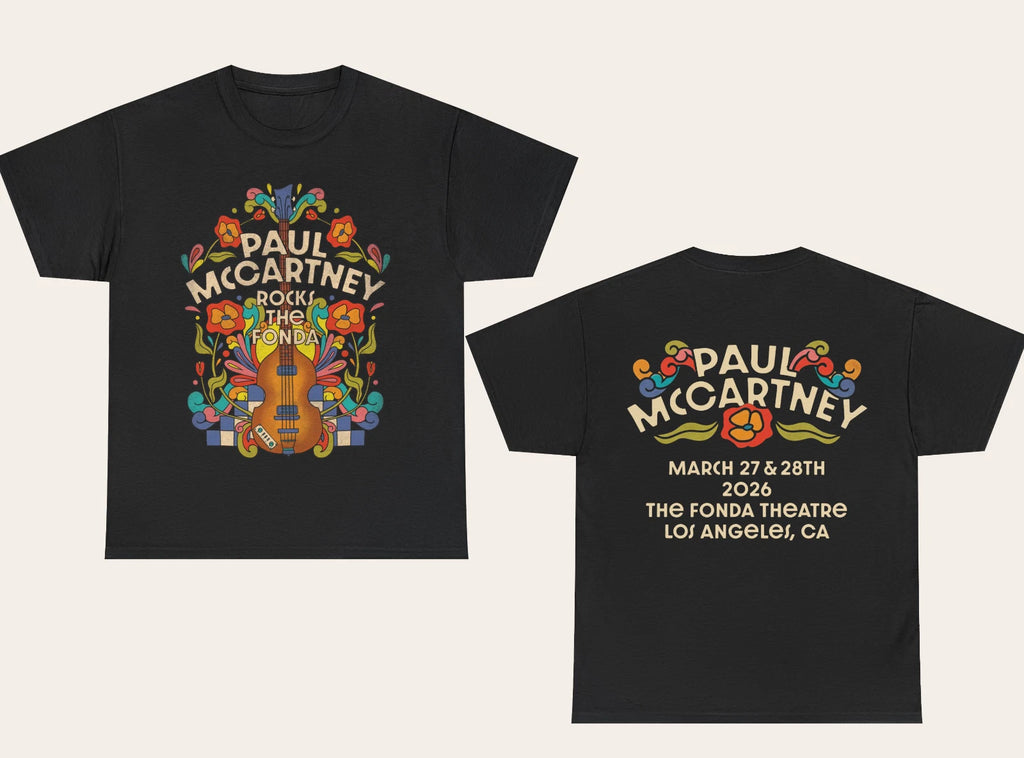 2026 Event Paul McCartney Rocks the Fonda T-shirt S to 2XL 2F2169