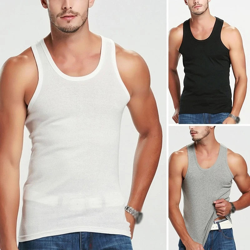 Stylish and Durable Men's Workout Muscle Vest for Athletic Performance