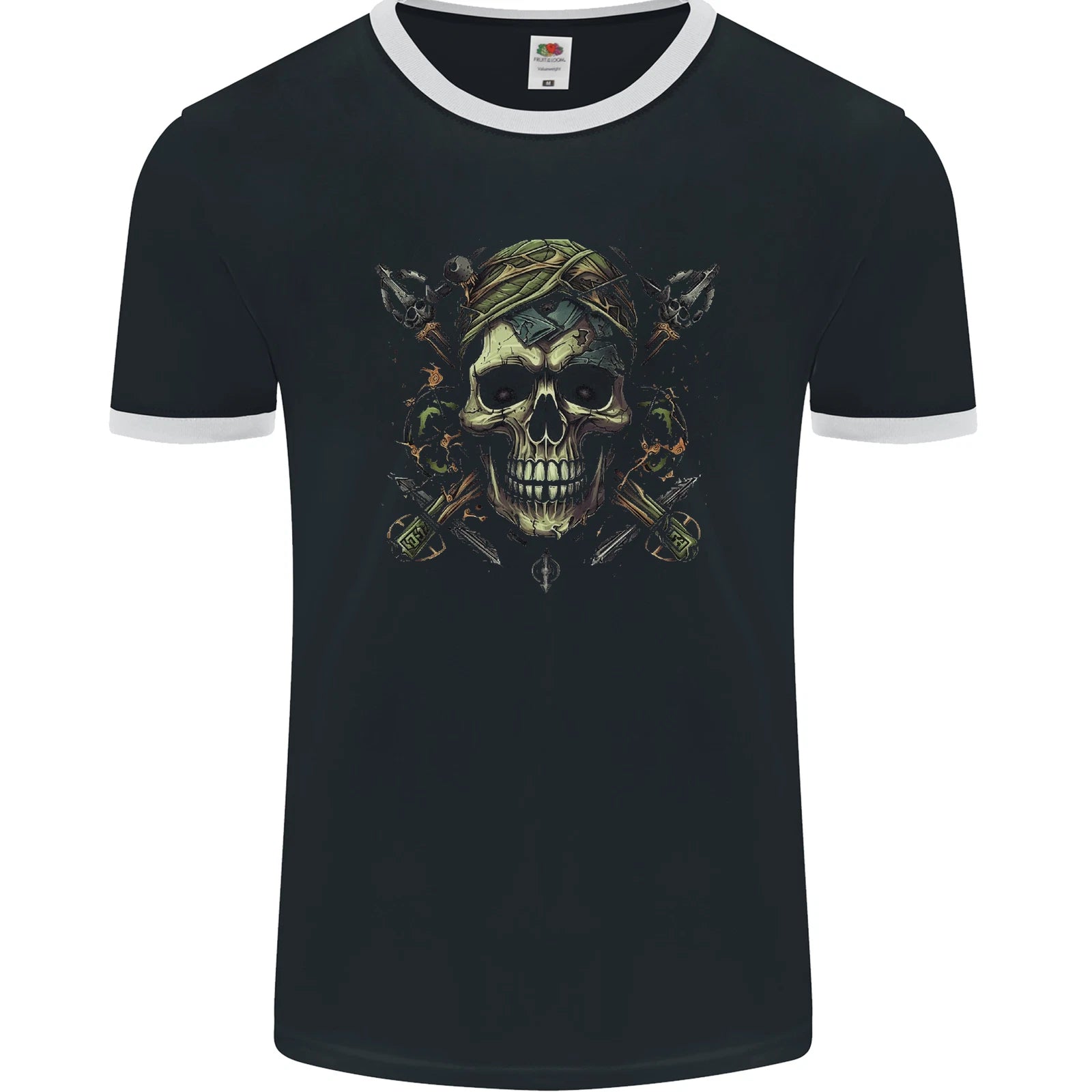 Skull From the Darkness Mens Ringer T-Shirt FotL