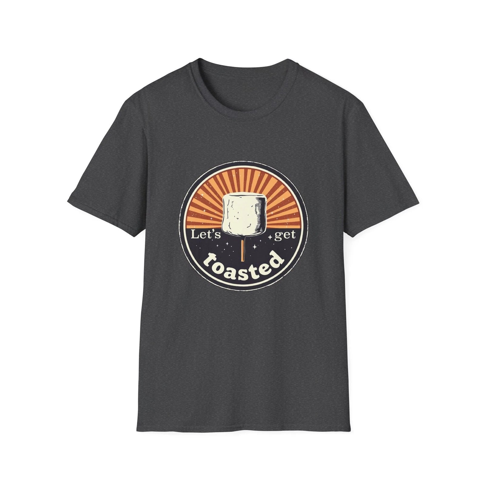 Let's Get Toasted T-Shirt | Marshmallow S'mores Campfire Design